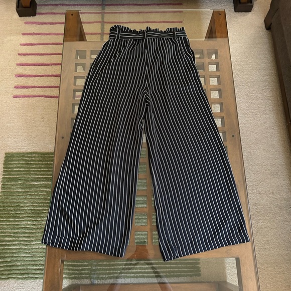Who What Wear Black and White Striped Trousers - Picture 2 of 4